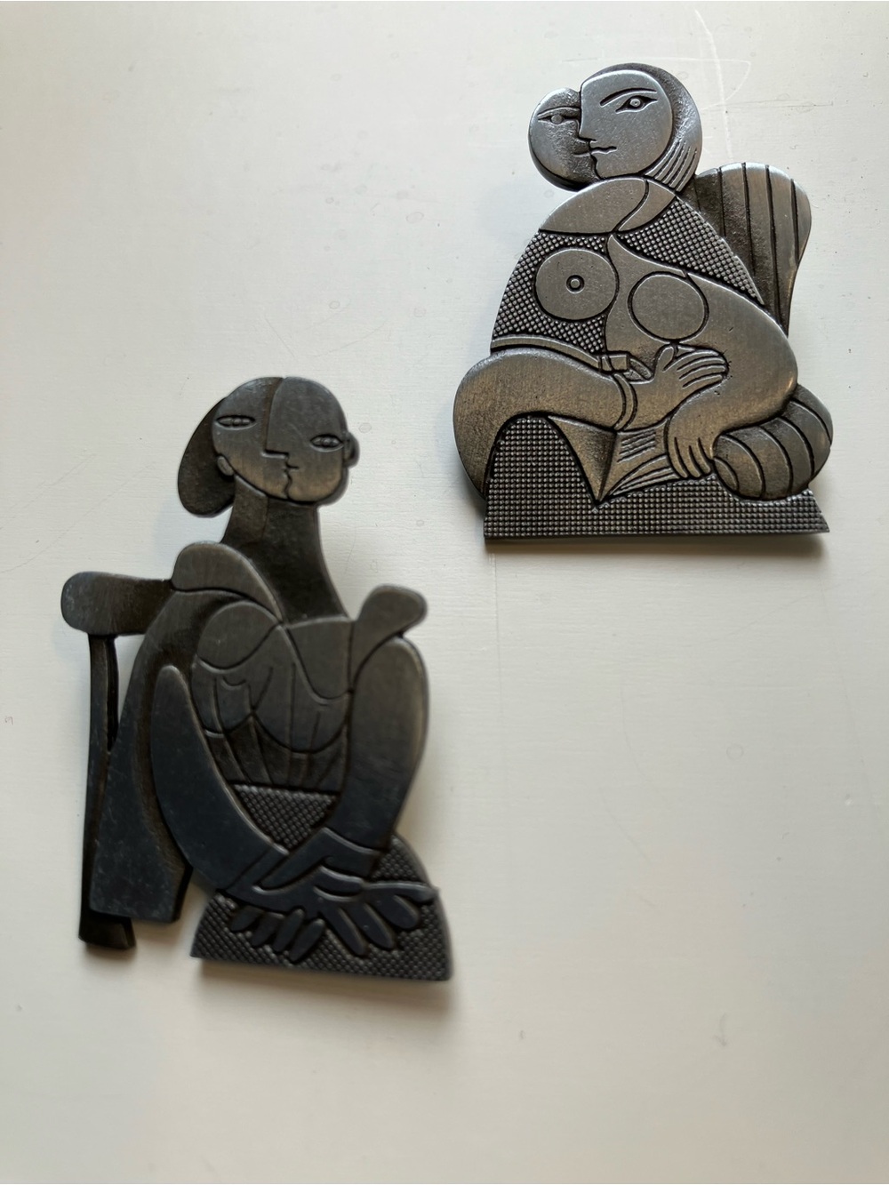 Wearable Art designed by Wayne Hosie, set of 2 brooches